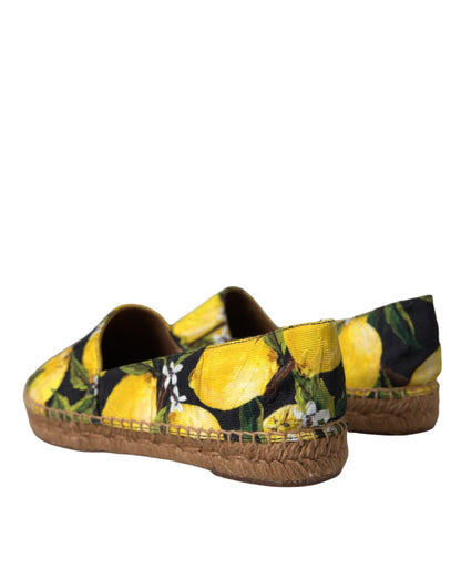  - Multicolor Lemon Slip On Espadrilles Shoes