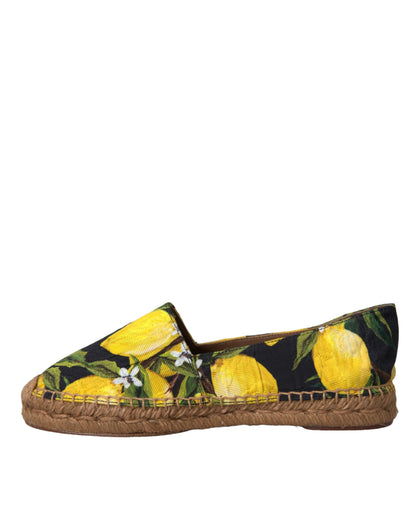  - Multicolor Lemon Slip On Espadrilles Shoes