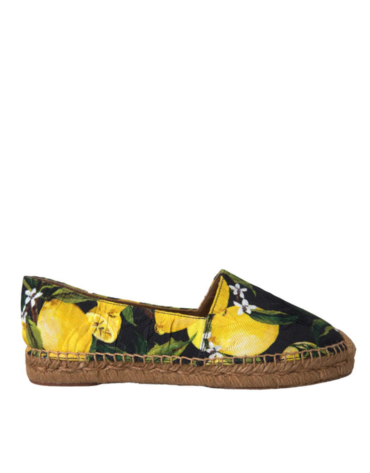  - Multicolor Lemon Slip On Espadrilles Shoes