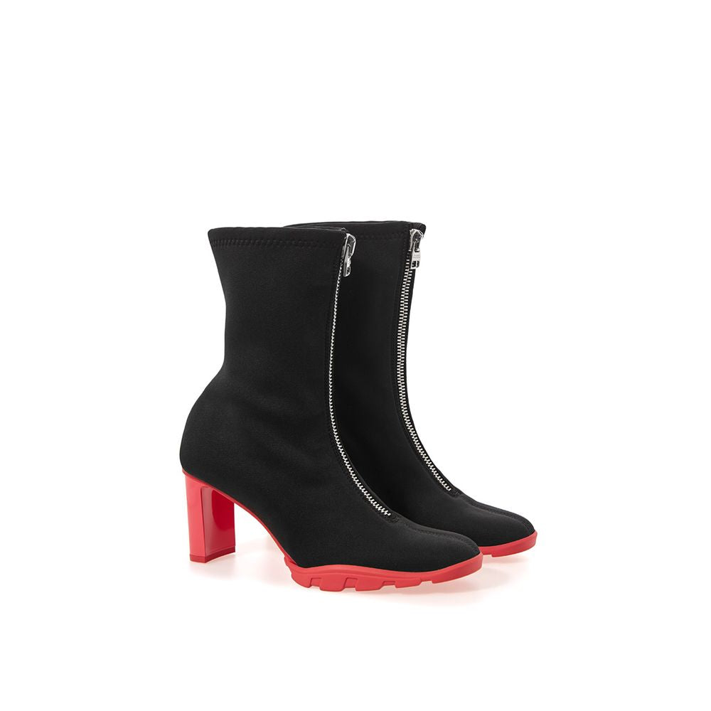  - Black Stretch Knit Boots