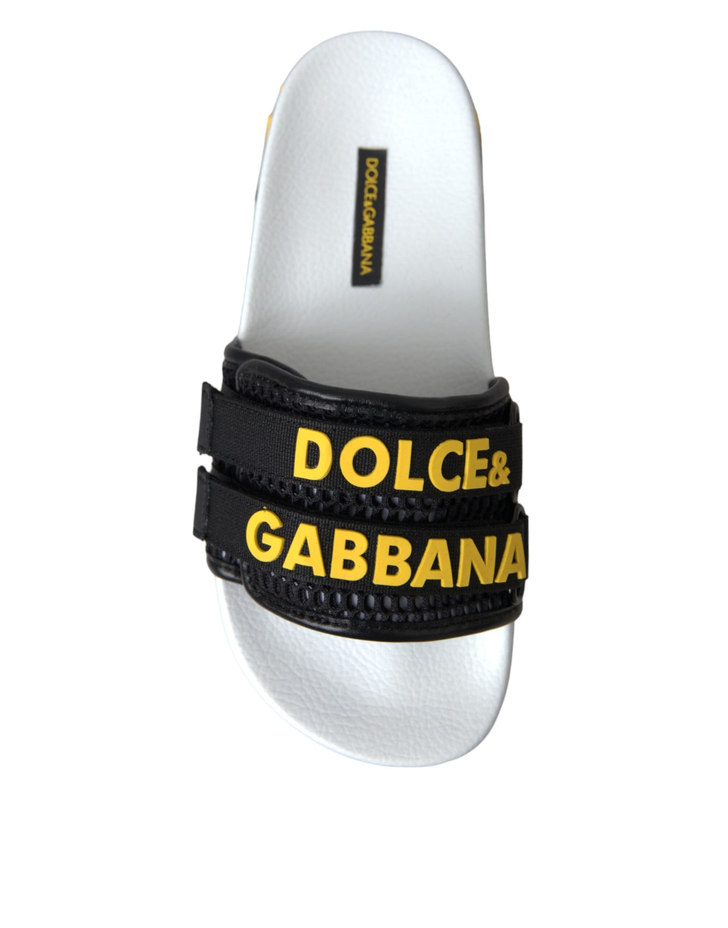  - White Black Logo Beachwear Flats Sandals Shoes