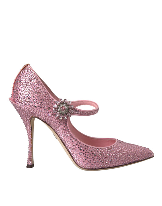  - Pink Strass Crystal Heels Pumps Shoes