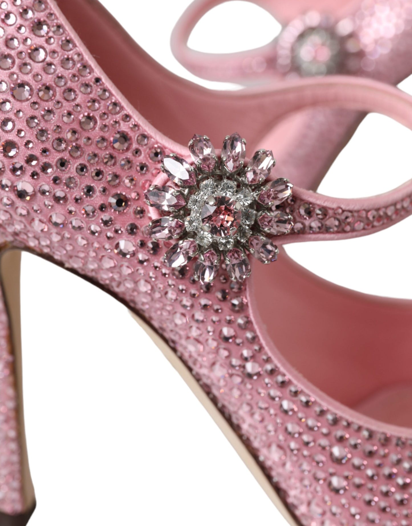  - Pink Strass Crystal Heels Pumps Shoes