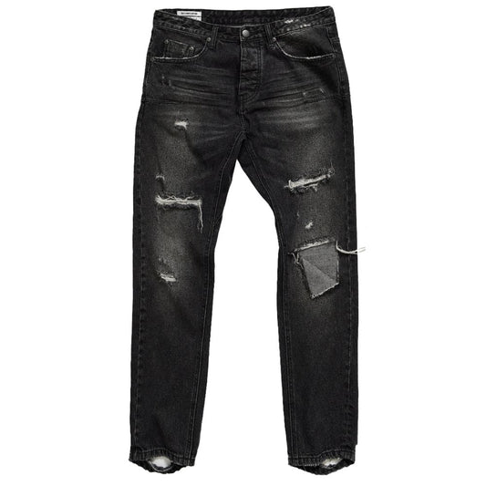  - Black Cotton Jeans & Pant