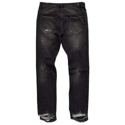  - Black Cotton Jeans & Pant