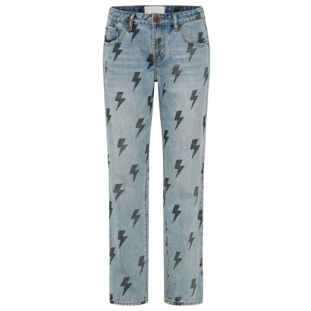  - Light Blue Cotton Jeans & Pant