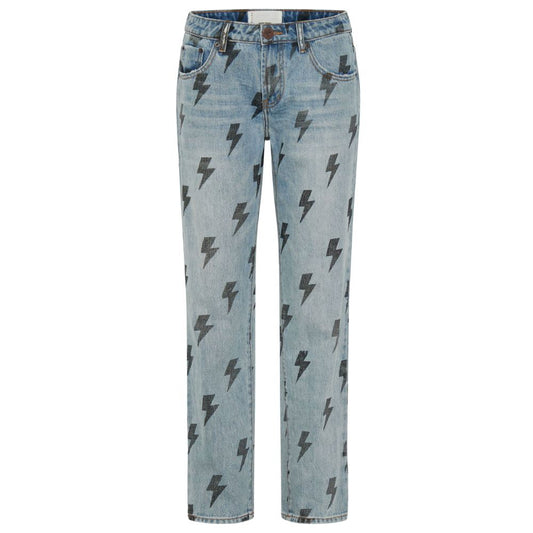  - Light Blue Cotton Jeans & Pant