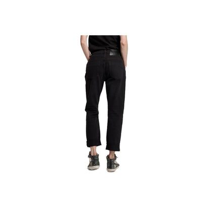  - Black Cotton Jeans & Pant