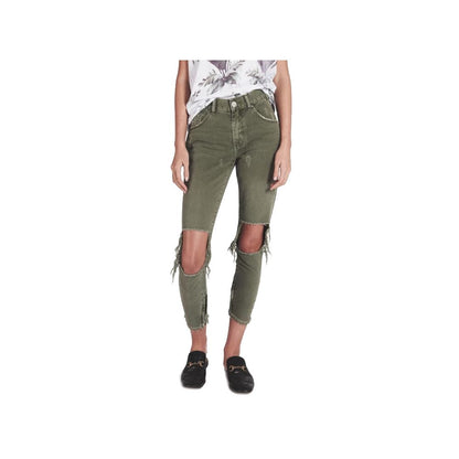  - Green Cotton Jeans & Pant