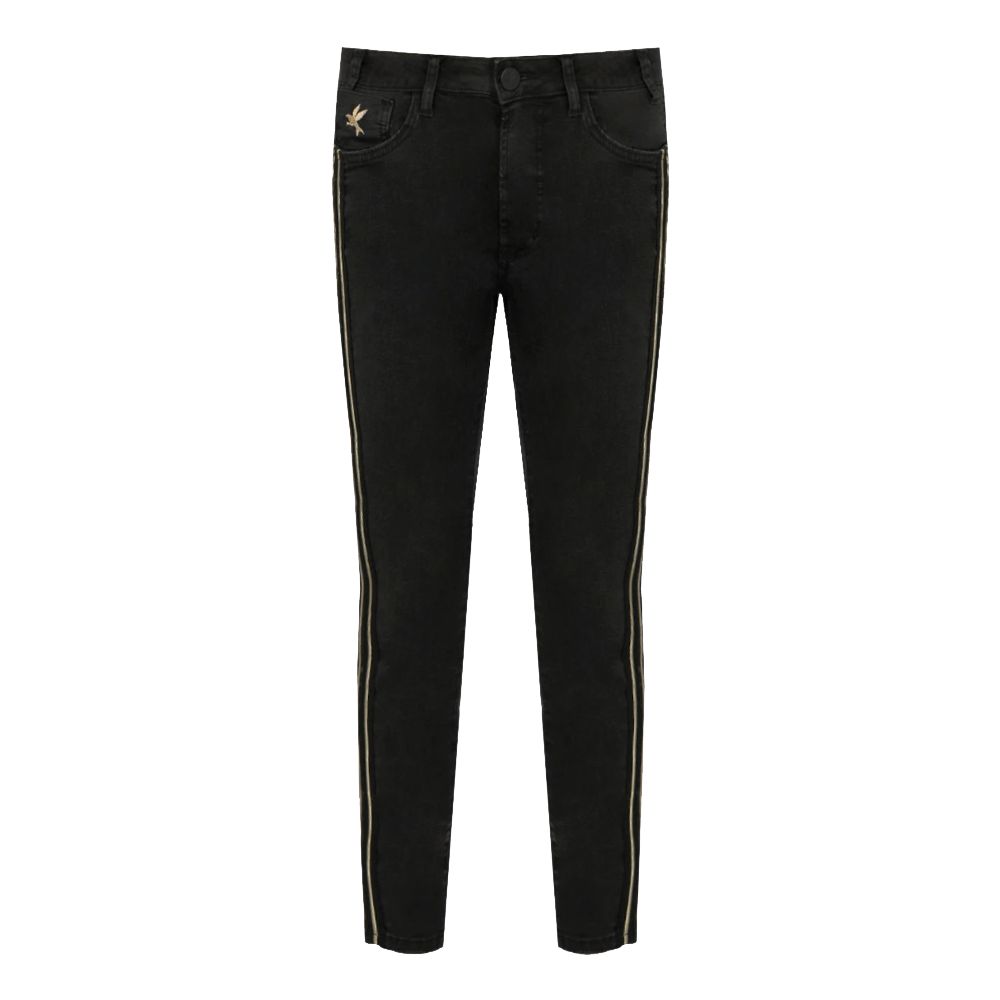  - Black Cotton Jeans & Pant