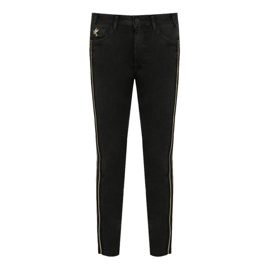  - Black Cotton Jeans & Pant