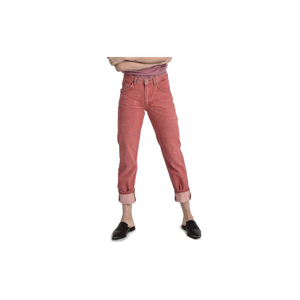  - Red Cotton Women Jeans