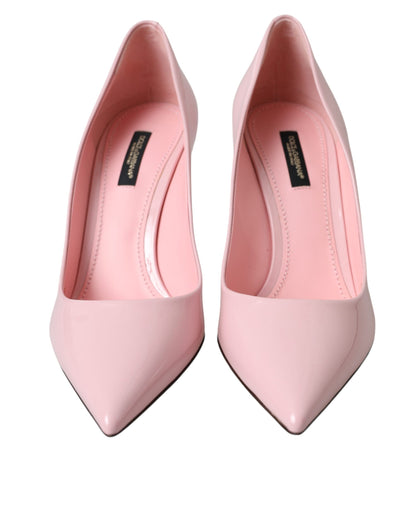  - Light Pink Patent Leather Pumps Heels Shoes