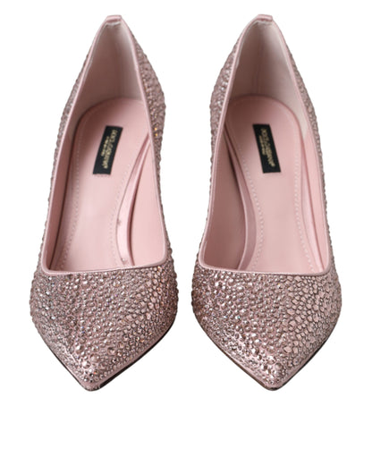  - Pink Strass Crystal Heels Pumps Shoes