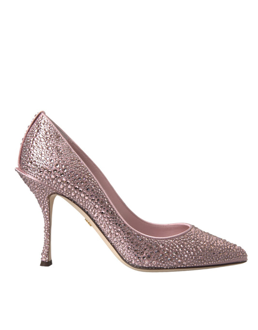  - Pink Strass Crystal Heels Pumps Shoes