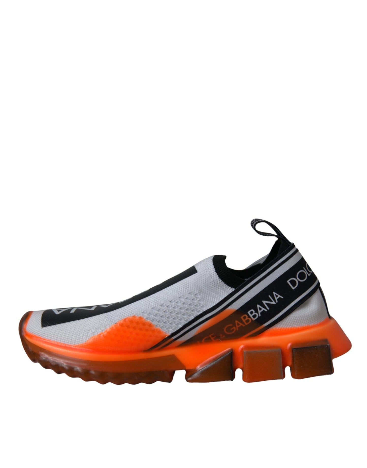  - Black White Orange Slip On Sorrento Sneakers Shoes