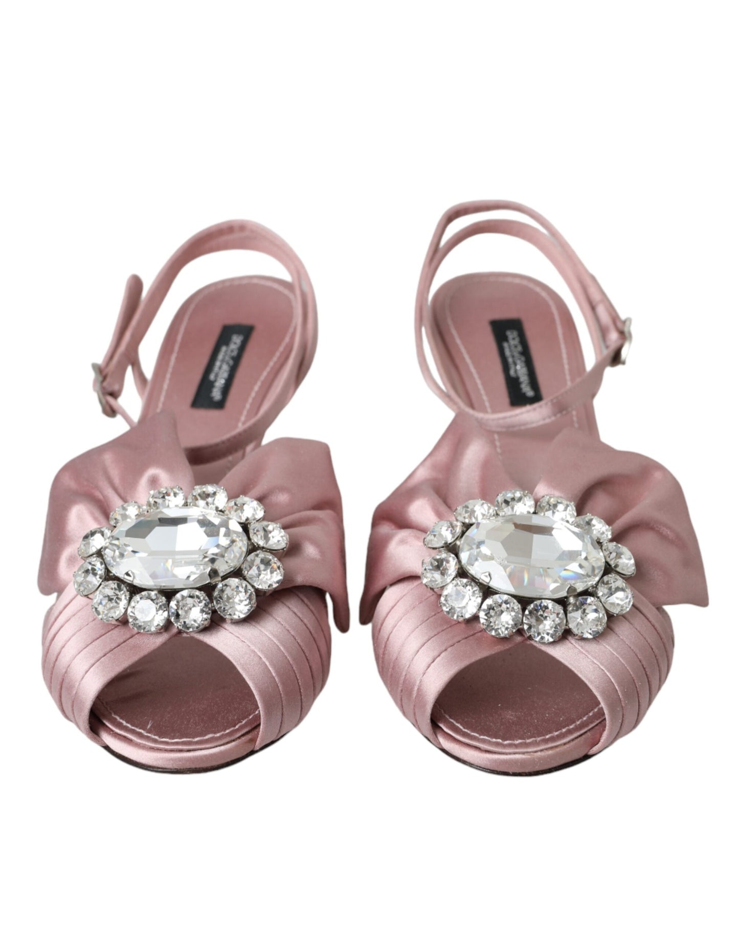  - Pink Keira Crystal Heels Sandals Shoes