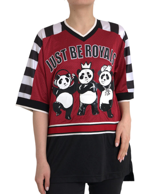 Multicolor Royals Panda Oversized T-shirt - The Luxe Alliance