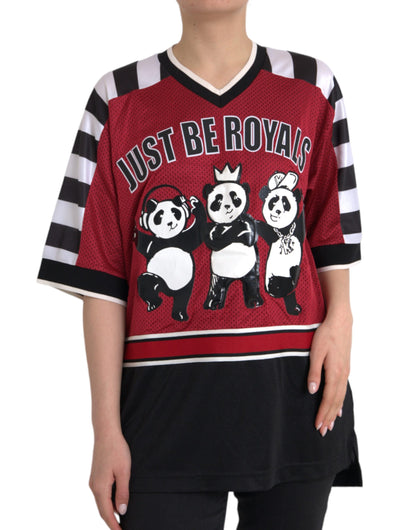 Multicolor Royals Panda Oversized T-shirt - The Luxe Alliance