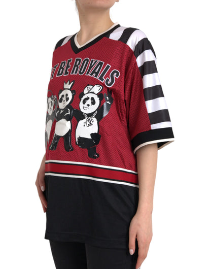 Multicolor Royals Panda Oversized T-shirt - The Luxe Alliance