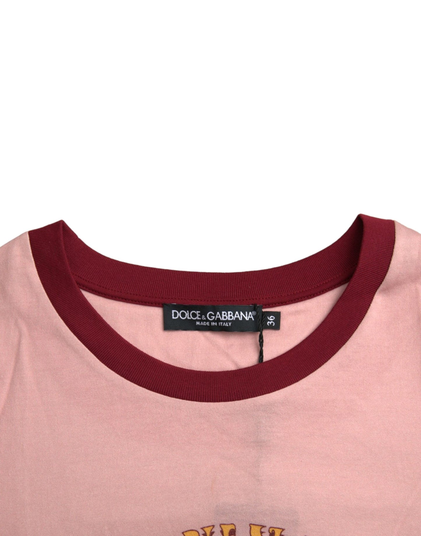 Pink Cotton Short Sleeves Crew Neck T-shirt - The Luxe Alliance