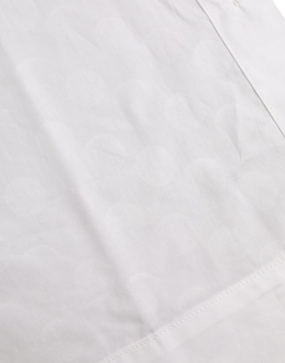  - White Collared Short Sleeve Polo Shirt Top