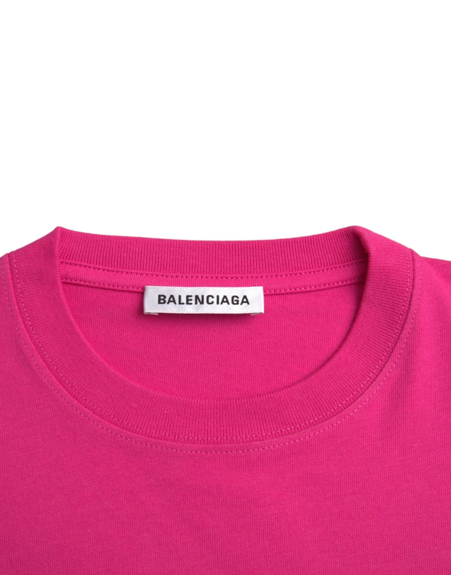  - Pink Cotton Crew Neck Short Sleeves Tee Top T-shirt