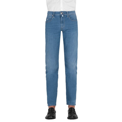  - Light Blue Cotton Jeans & Pant