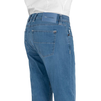  - Light Blue Cotton Jeans & Pant