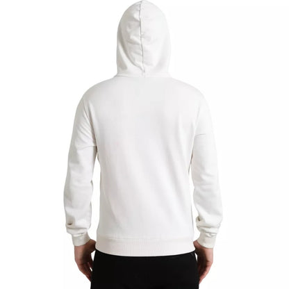  - White Caesar Cotton Hooded Pullover Sweater