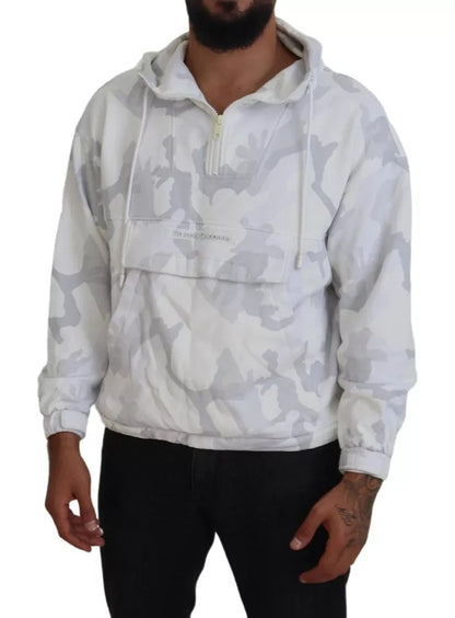  - White Camouflage Hooded Sweatshirt Sweater