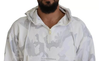  - White Camouflage Hooded Sweatshirt Sweater