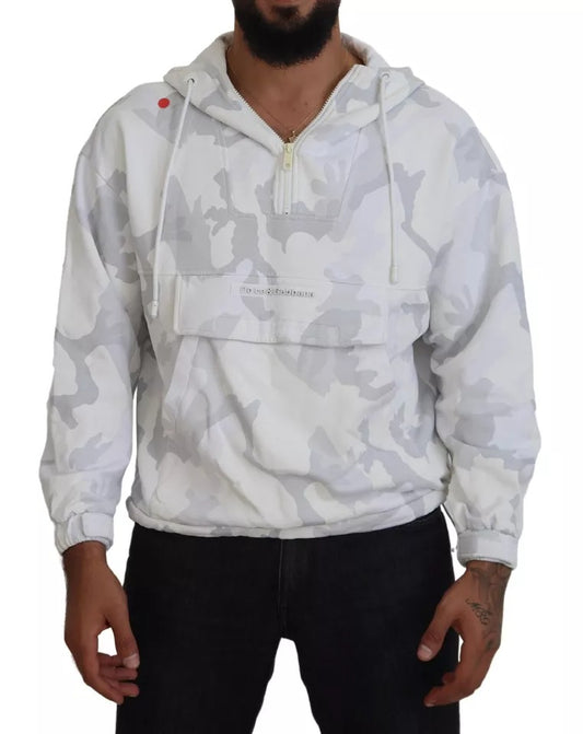  - White Camouflage Hooded Sweatshirt Sweater