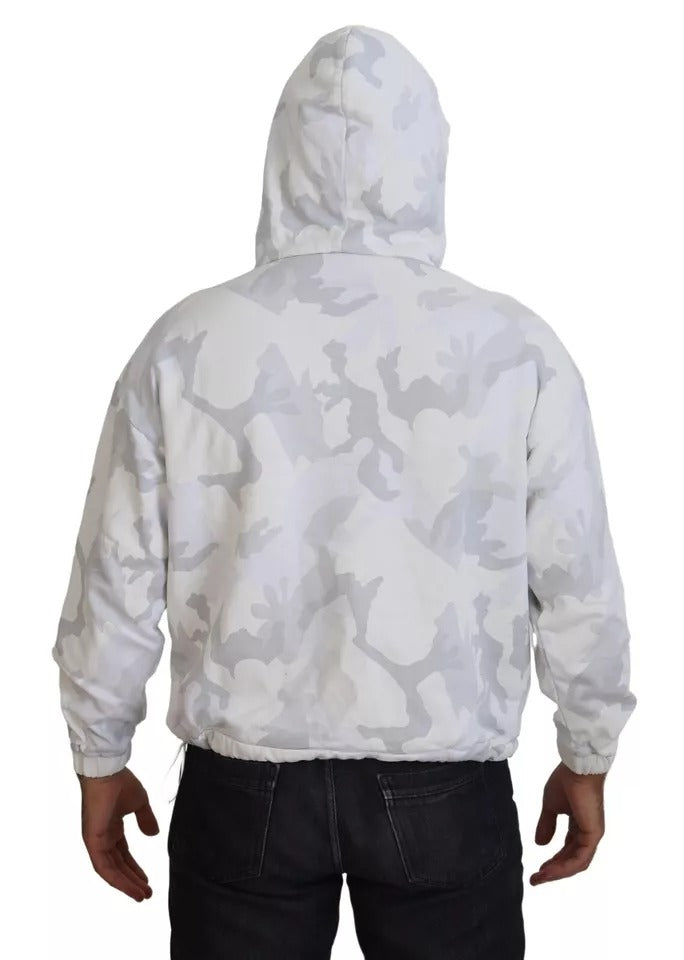  - White Camouflage Hooded Sweatshirt Sweater