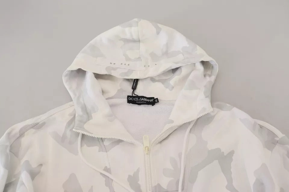  - White Camouflage Hooded Sweatshirt Sweater