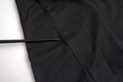  - Black Logo Patch Cotton Crew Neck T-shirt