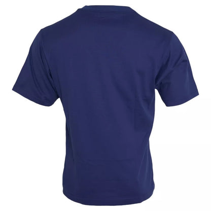  - Royal Blue Round Neck Short Sleeve T-shirt