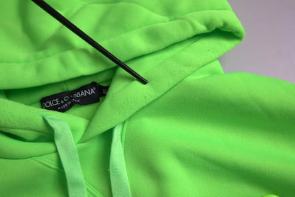  - Neon Green Logo Pullover Hooded Sweatshirt Sweater