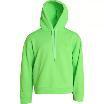  - Neon Green Logo Pullover Hooded Sweatshirt Sweater