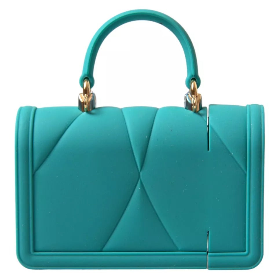 Dolce & Gabbana Turquoise Silicone Devotion Heart Cover AirPods Case