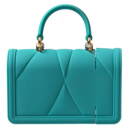 Dolce & Gabbana Turquoise Silicone Devotion Heart Cover AirPods Case