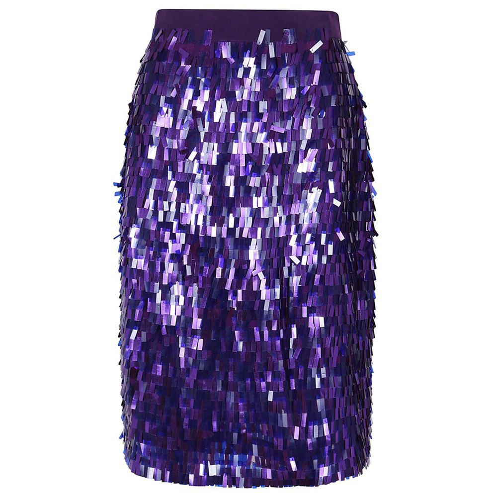  - Purple Polyester Skirt