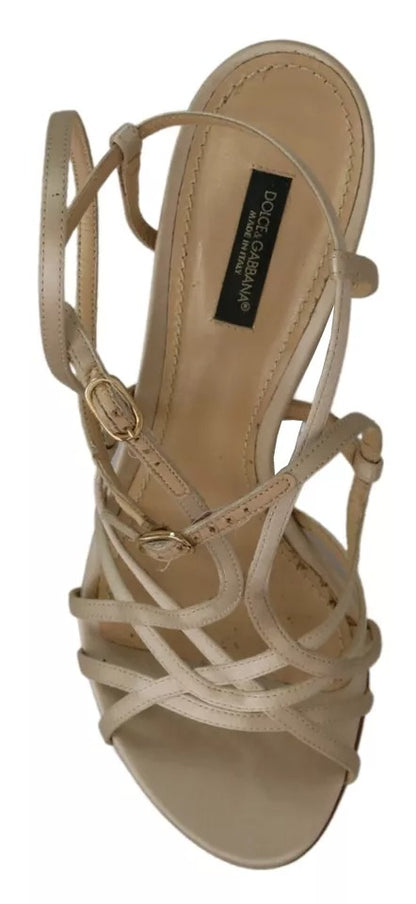  - Gold Silk Ankle Strap Heels Sandals Shoes