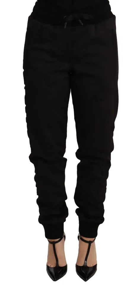  - Black Jogger Women Polyester Pants