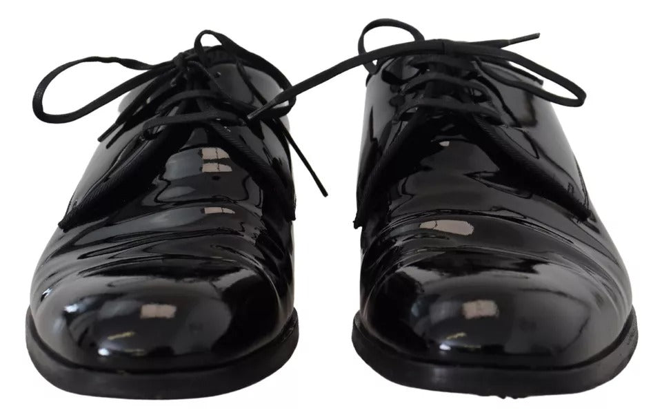  - Black Patent Leather Derby Dress Shoes