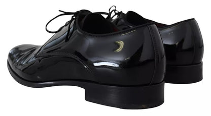  - Black Patent Leather Derby Dress Shoes