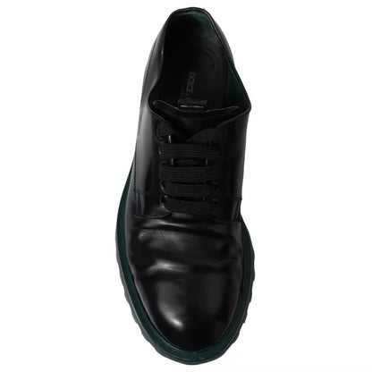  - Black Leather Derby Formal Dress Shoes