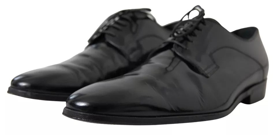  - Black Polished Leather Formal Dress Shoes