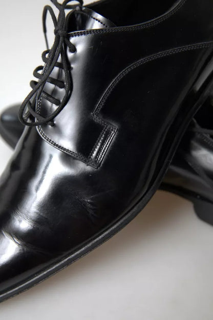  - Black Polished Leather Formal Dress Shoes