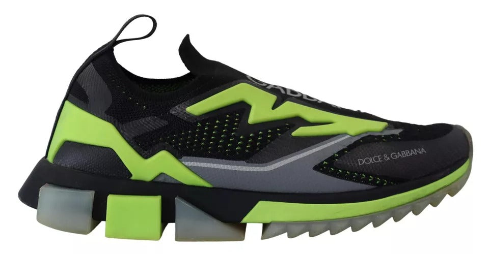  - Black Yellow SORRENTO Sport Stretch Sneakers Shoes